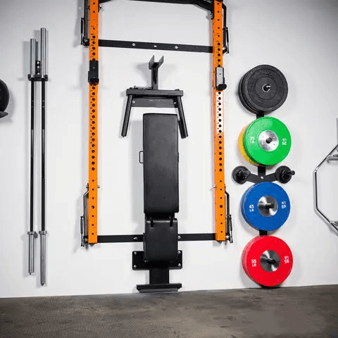 Wall Mounted Folding Power Squat Rack  thumbnail 1