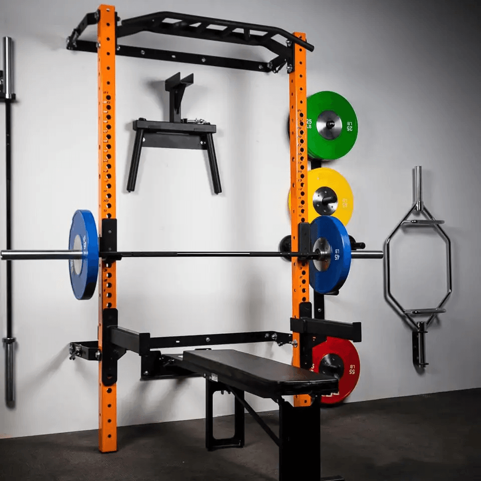 Wall Mounted Folding Power Squat Rack  thumbnail 2