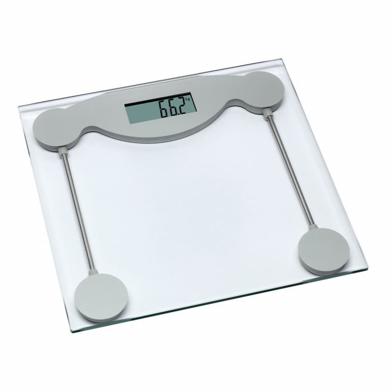 Digital Personal scales made of glass